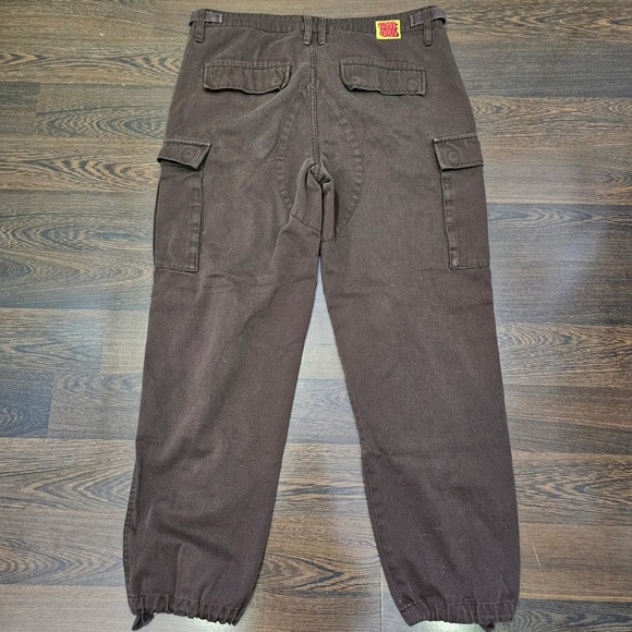 Empyre Relax Mens Pants 30 Cargo Brown Utility Workwear Skate Y2K Streetwear - Picture 3 of 12